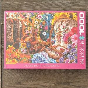 Colorful Cowgirl Boots Puzzle